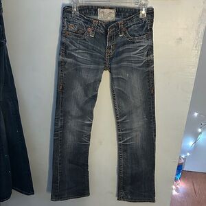 Big Star Womans Dark Wash Straight Jeans